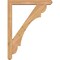 Ekena Millwork Olympic Craftsman Smooth Bracket w/ Offset Brace, Western Red Cedar, 5 1/2"W x 36"D x 48"H BKT0604X36X48OLY04SWR - alternate 4